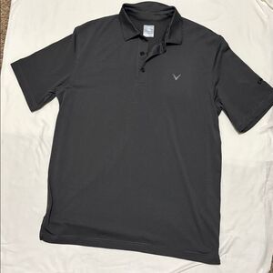 Callaway Charcoal Polo Shirt Opti-Dry GolfStyle Business Casual Athleisure
